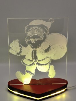 Weihnachtsmann 2  Nachtlicht LED leuchtende in verschiedenen Farben